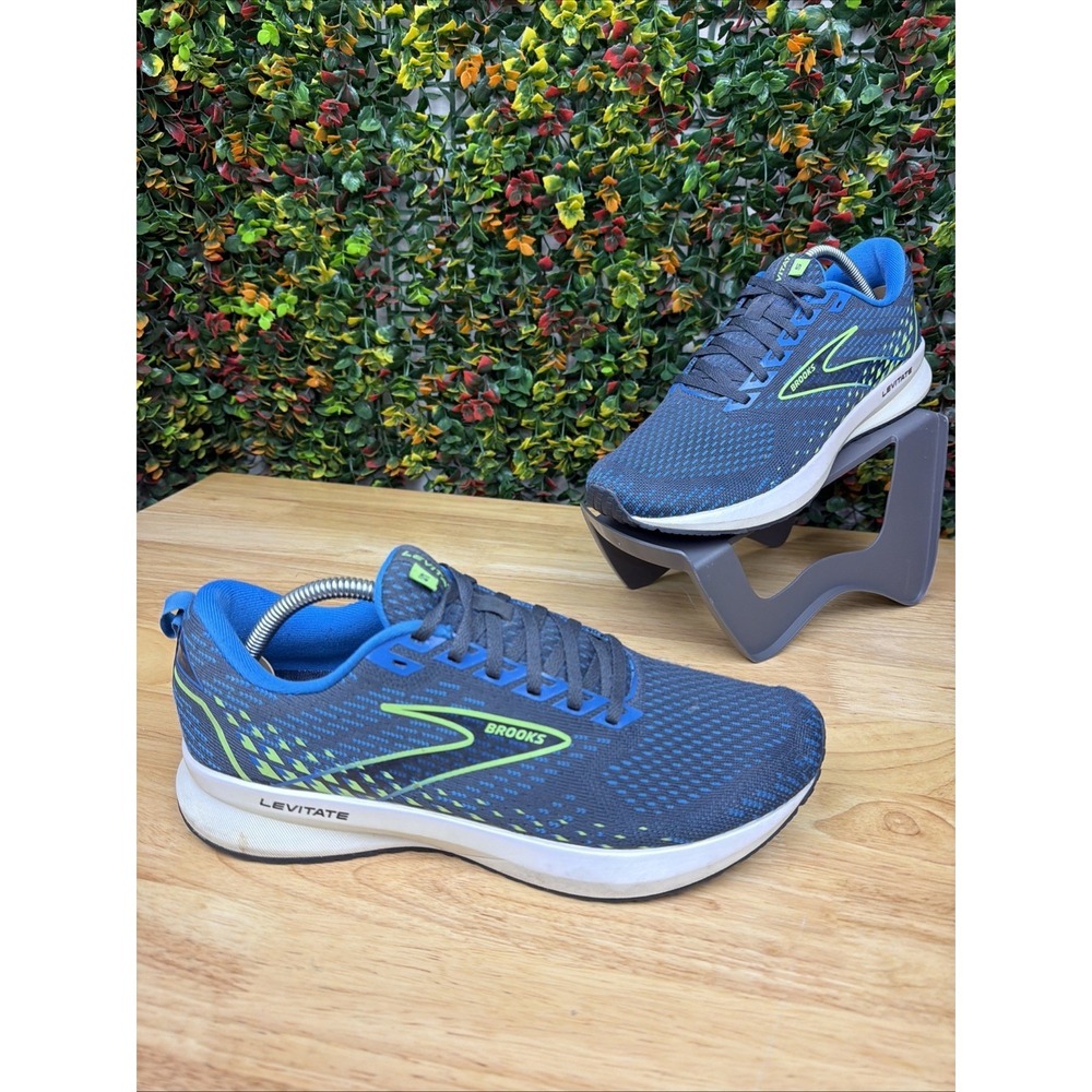 Brooks Levitate‎ 5 Running Shoes Sneakers 1103701D494 Blue Green Men's 9.5D 9.5